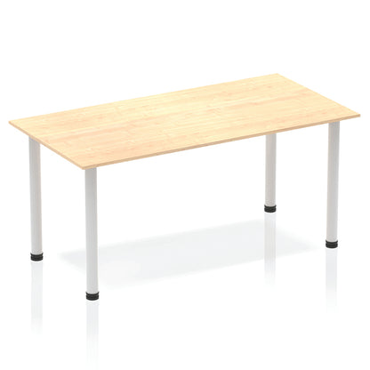 Impulse Straight Table With Post Leg