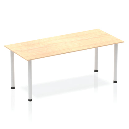 Impulse Straight Table With Post Leg