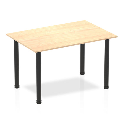 Impulse Straight Table With Post Leg