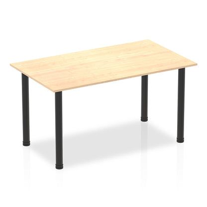 Impulse Straight Table With Post Leg