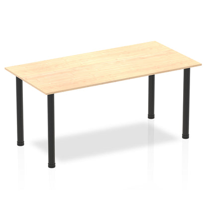 Impulse Straight Table With Post Leg