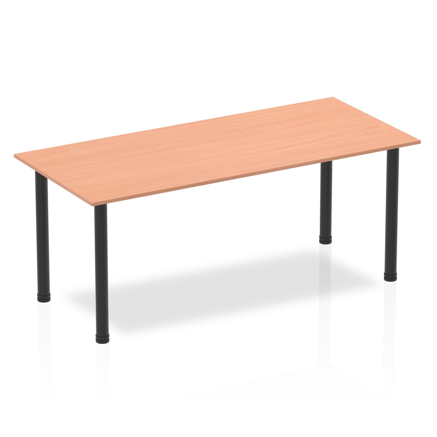Impulse Straight Table With Post Leg