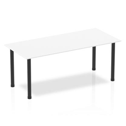 Impulse Straight Table With Post Leg
