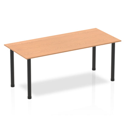Impulse Straight Table With Post Leg