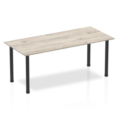 Impulse Straight Table With Post Leg