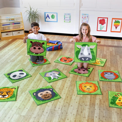 Animal Conservation Mini Mats - Pack of 15