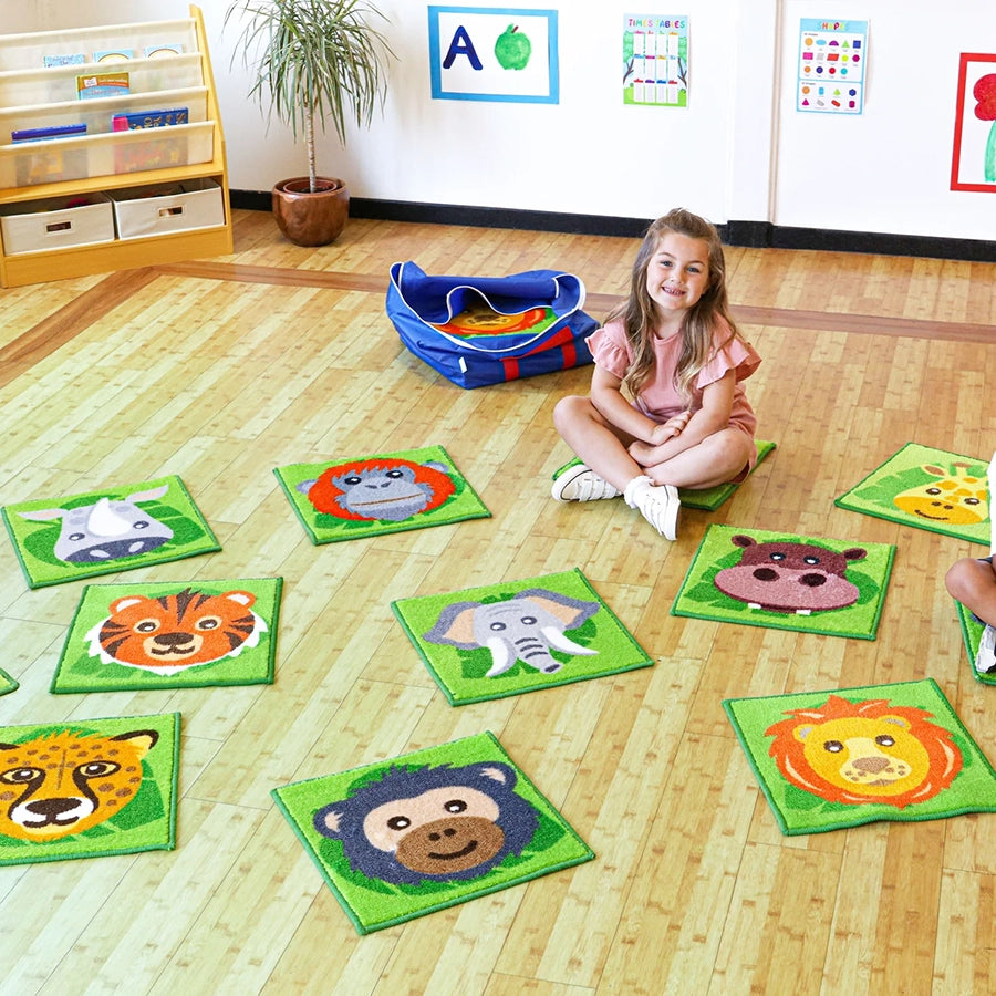 Animal Conservation Mini Mats - Pack of 15