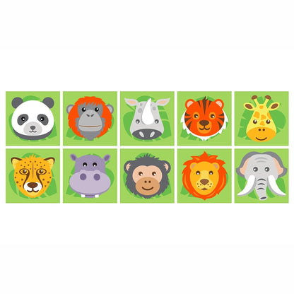 Animal Conservation Mini Mats - Pack of 15