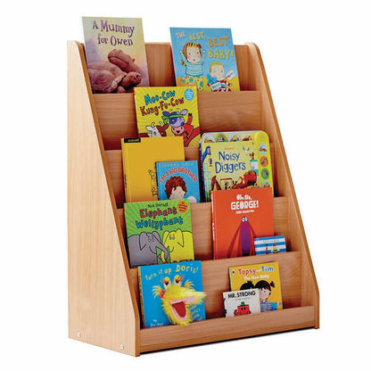 Library Book Unit with 5 Tiered Fixed Shelves