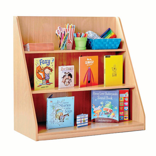 Library Book Unit with 3 Fixed Shelves