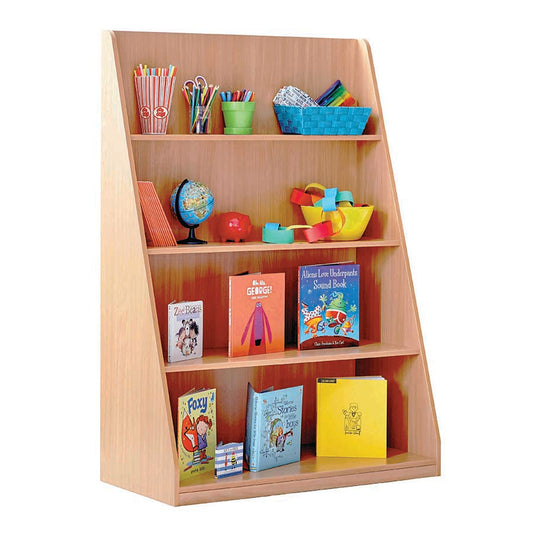 Library Book Unit with 4 Fixed Shelves