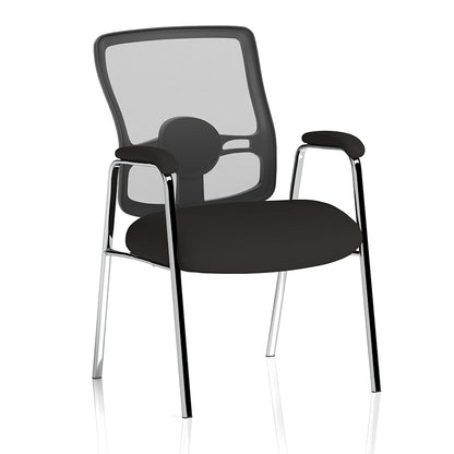Portland Medium Mesh Back (Straight Leg) Visitor Chair with Arms