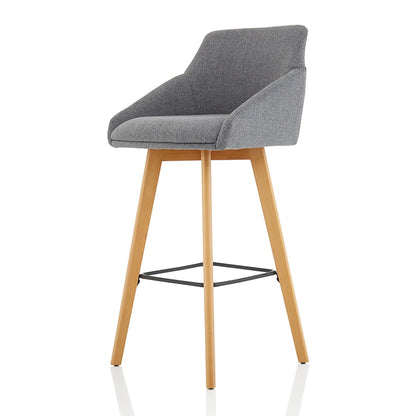 Carmen Wooden Leg High Stool