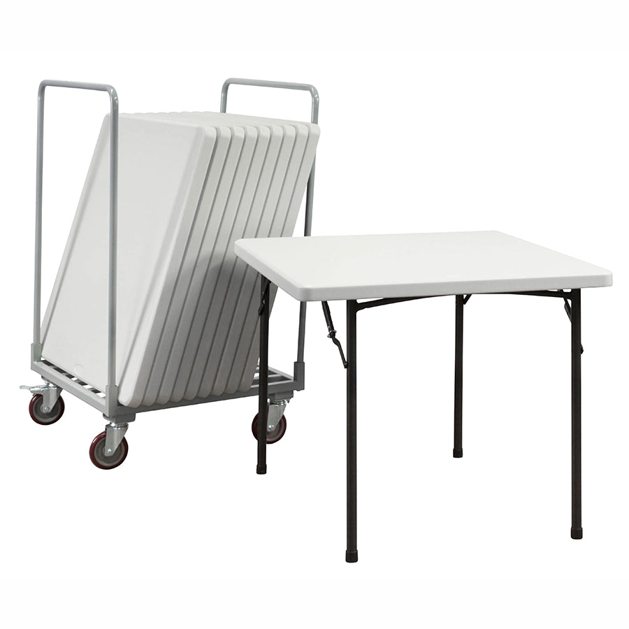 Basics Upright Poly Folding Table Trolley