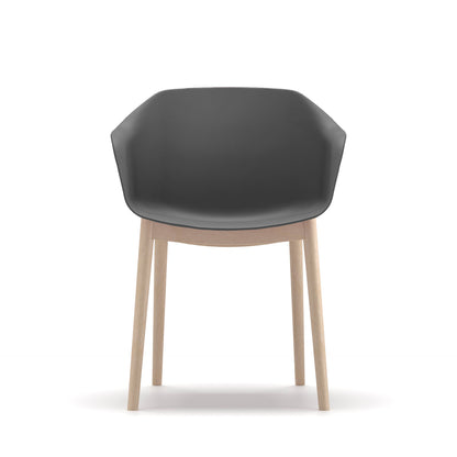 Milo Poly Wooden Four Leg Chair