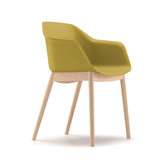 Milo Poly Wooden Four Leg Chair