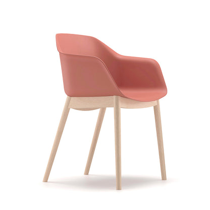Milo Poly Wooden Four Leg Chair