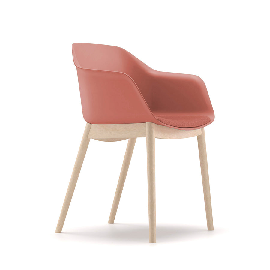 Milo Poly Wooden Four Leg Chair
