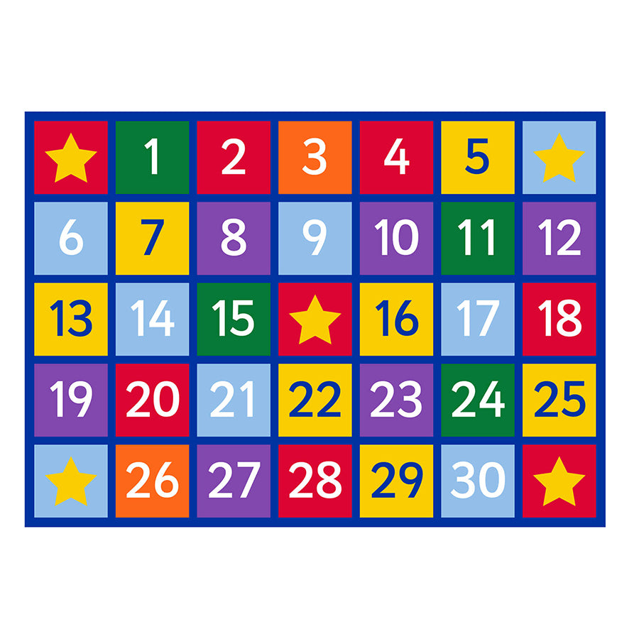 Large Numbers Learning Rug