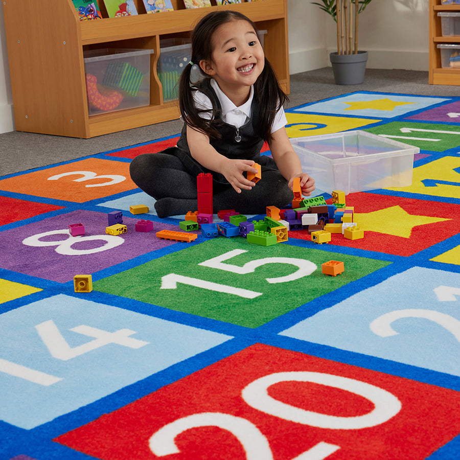 Large Numbers Learning Rug