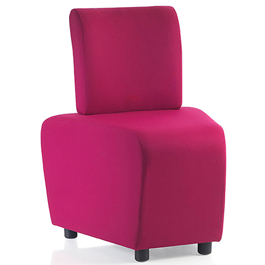 Zig Zag Secondary XL Angled 30º Single Seat with back for Adults