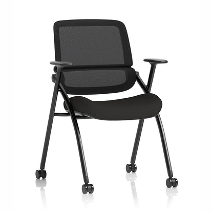 Capra Mesh Back Folding Office Training Chair Black 1
