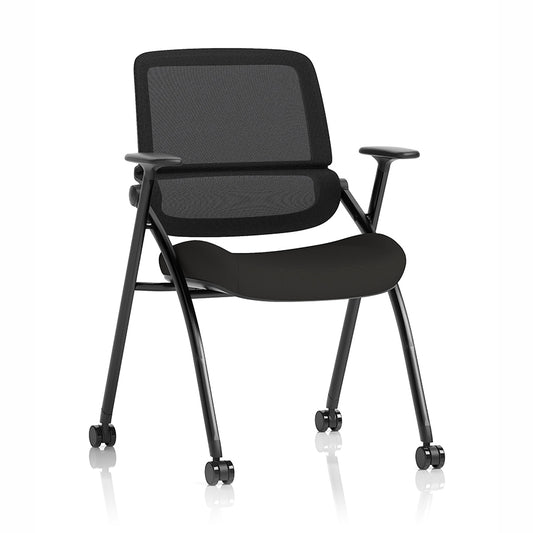 Capra Mesh Back Folding Office Training Chair Black 1