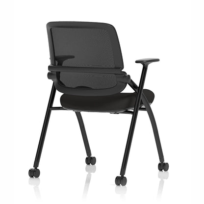 Capra Mesh Back Folding Office Training Chair Black 5