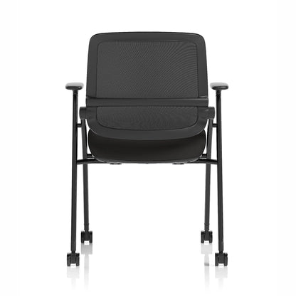 Capra Mesh Back Folding Office Training Chair Black 6
