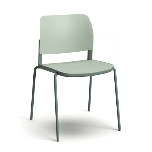 Ciao Stackable Chair Sage Green seat and back and cactus green frame and support
