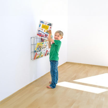 Cicada Horizontal Wall Mounted Book Rack - 3 Deep Shelves JR32440 4