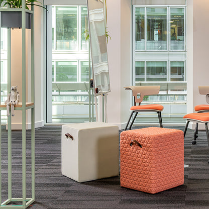 Colonnade Cube Square Pouffe