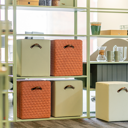 Colonnade Cube Square Pouffe