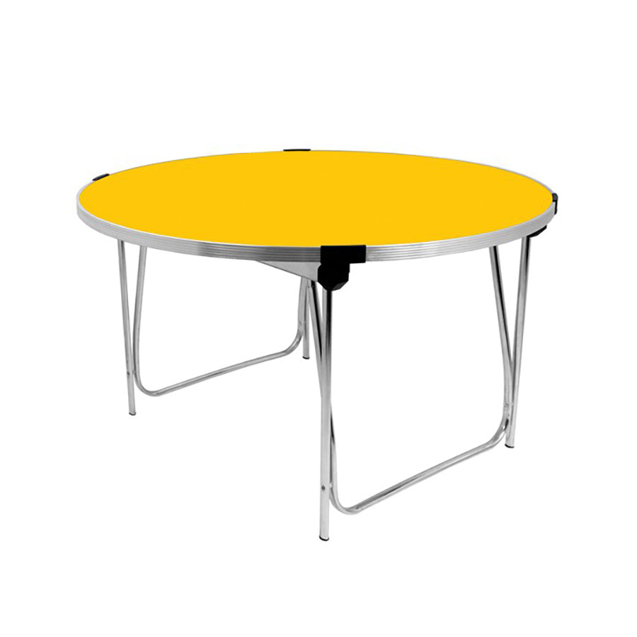 Contour 25 Round Folding Table dia.1220mm GP23 Yellow TF31180