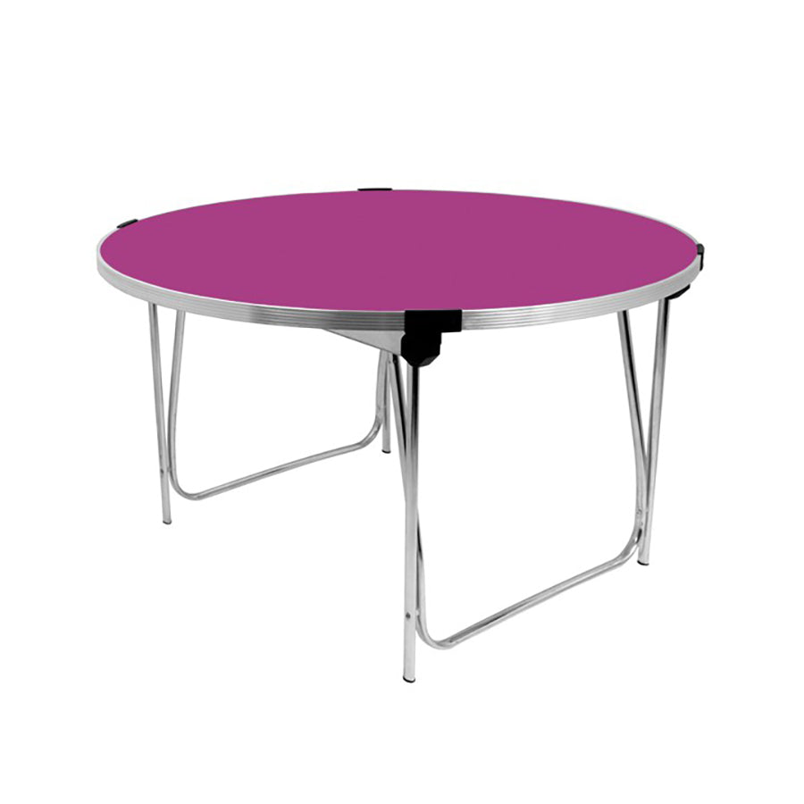 Contour 25 Round Folding Table dia.1220mm GP46 Fuchsia Pink TF31180