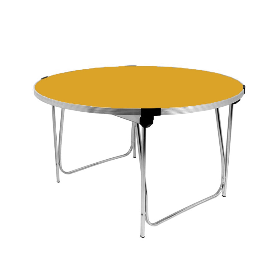 Contour 25 Round Folding Table dia.1220mm GP71 Mustard TF31180