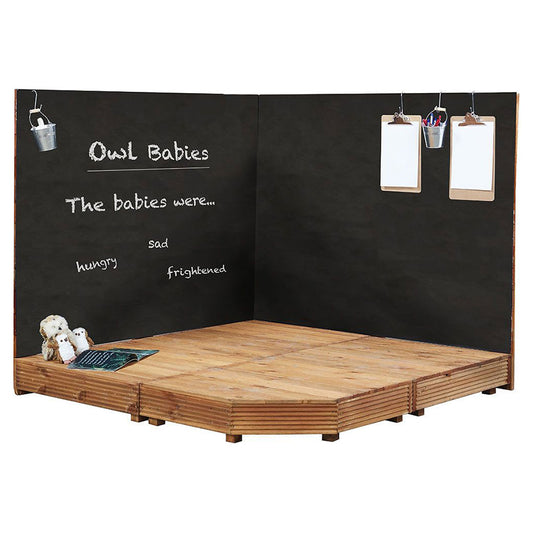 Cosy Childrens Corner Stage and Chalkboards 35378-1
