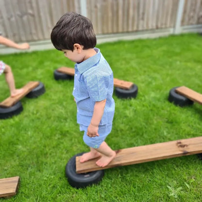 Cosy Tiny Tyre Walking Planks - Set of 6 34504-1 2