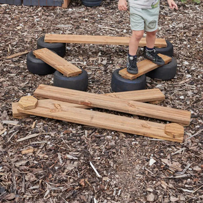 Cosy Tiny Tyre Walking Planks - Set of 6 34504-1 3