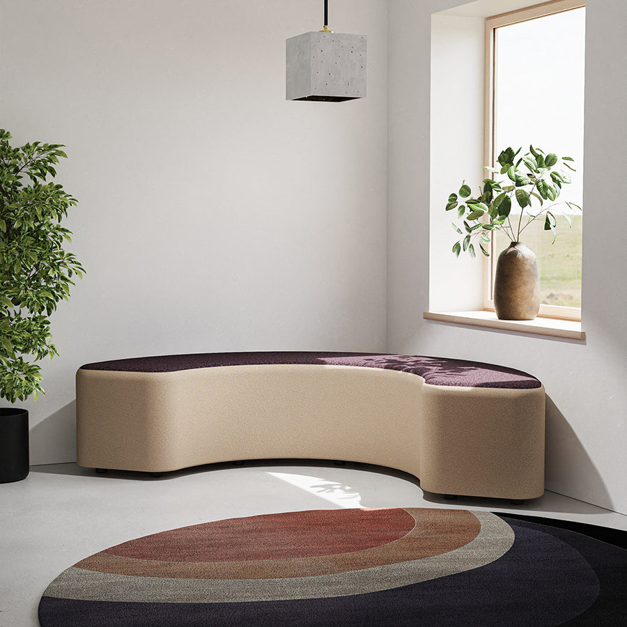 Harlestone Curved Stool in Single Tone - 90 or 180 degree curves