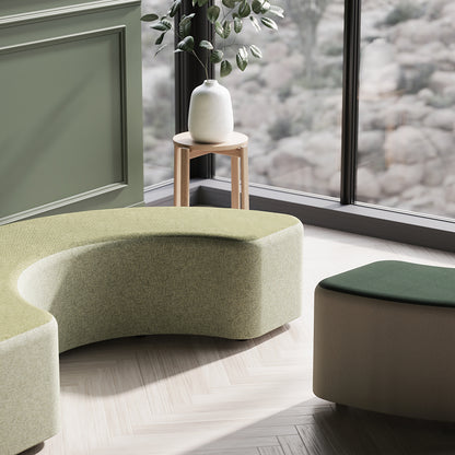 Harlestone Curved Stool in Single Tone - 90 or 180 degree curves