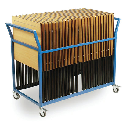 Folding Exam Desk Package - 25x Desks & 1x Exam Trolley