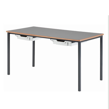 Morleys Fully Welded Classroom Table 1200x600 Rectangle MDF Edge with Tray