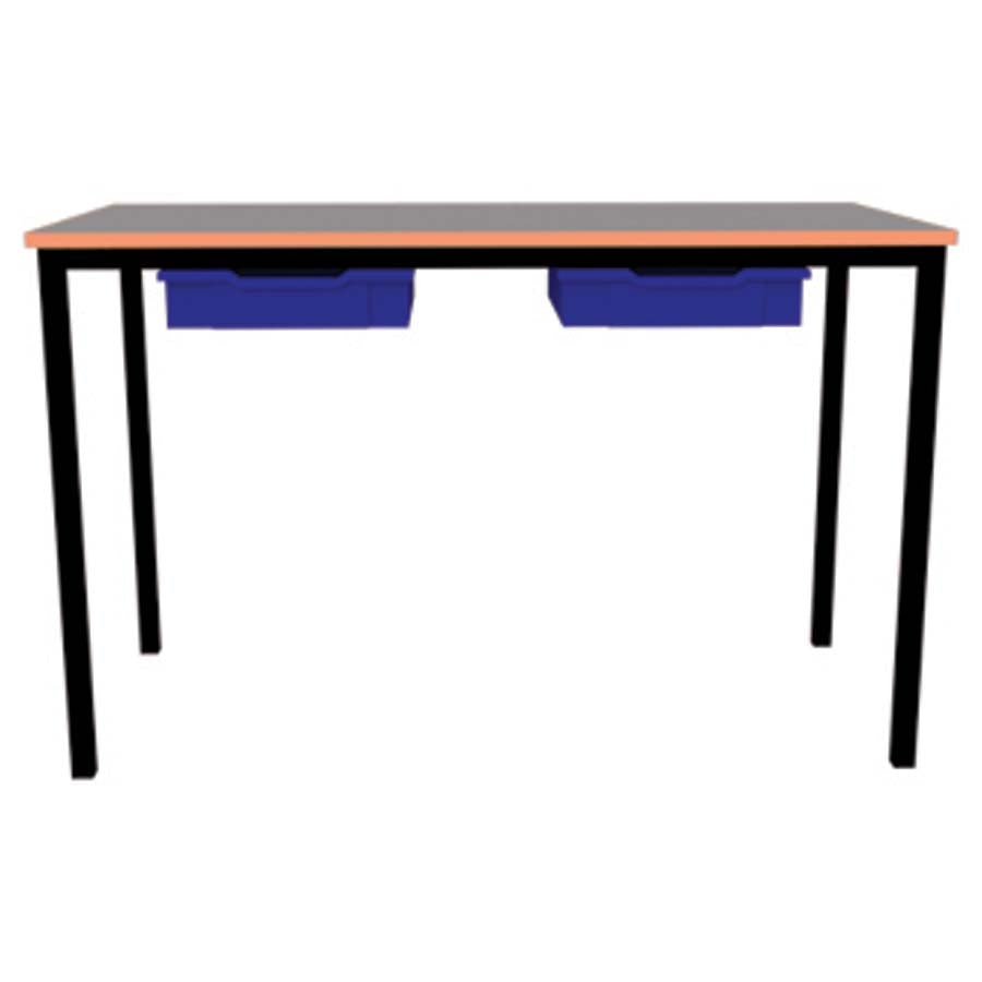 Morleys Fully Welded Classroom Table 1100x550 ABS Edge with Tray