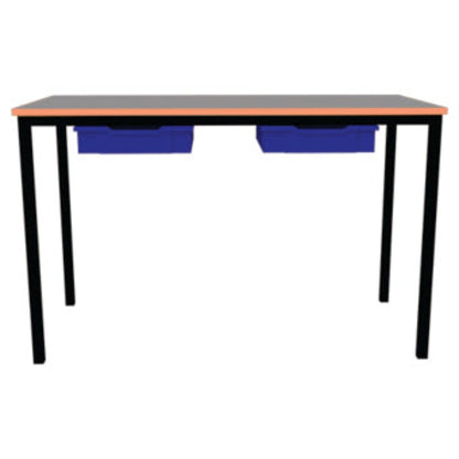 Morleys Fully Welded Classroom Table 1200x600 Square Spray PU Edge with Tray