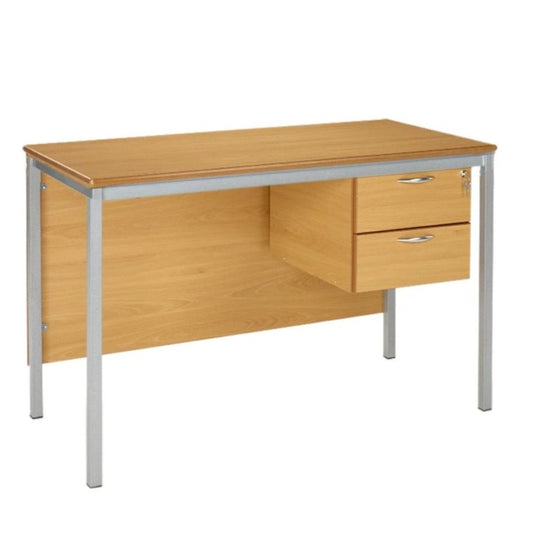 Morleys Teacher Desk 1200X600 MDF Edge 2 Drawer