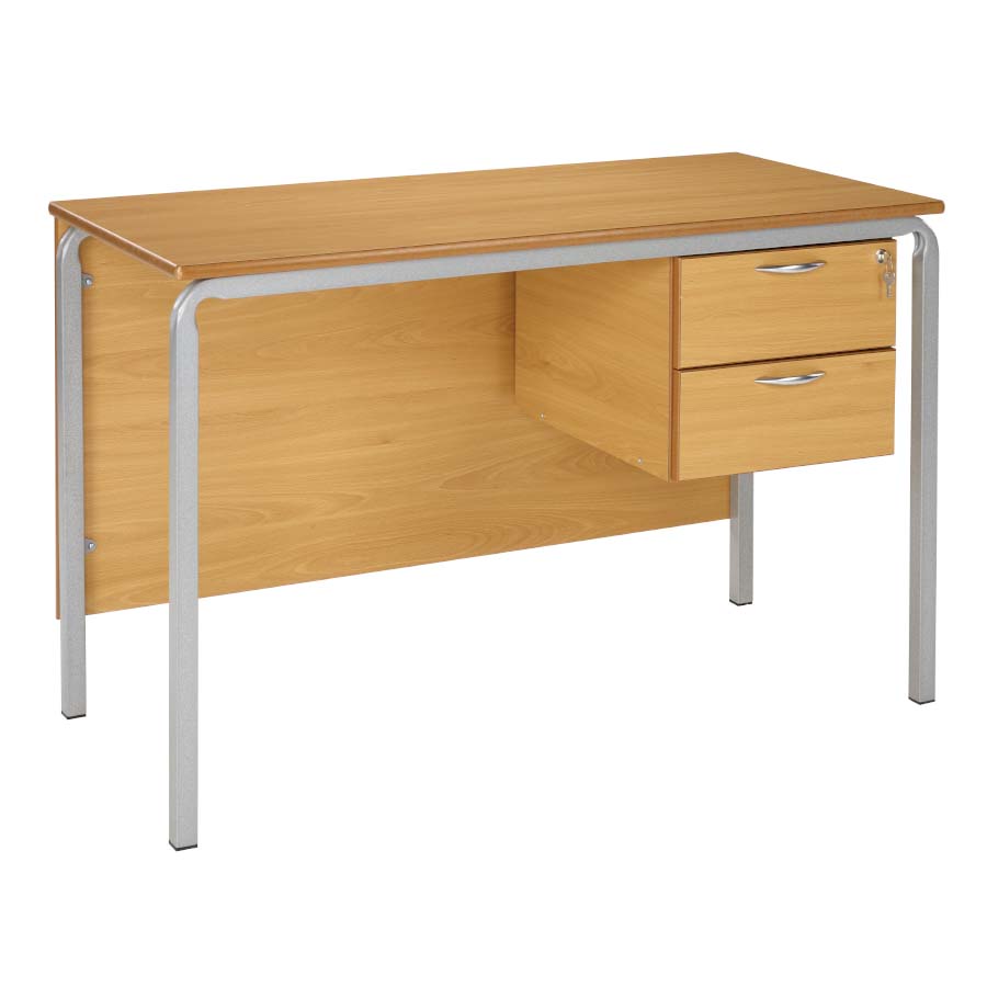 Morleys Teacher Desk 1200X600 MDF Edge 2 Drawer