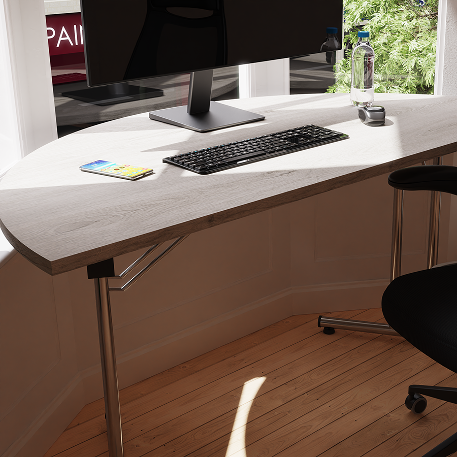 Dynamic Impulse Folding Semi-Circle Table Lifestyle Image 2