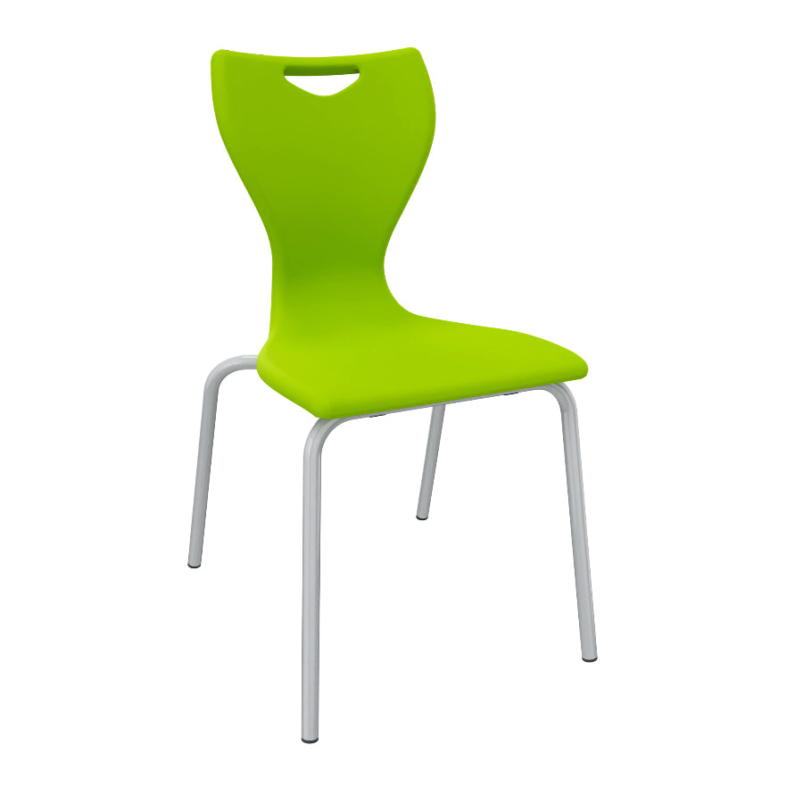 EN Classic 4 Leg Poly Chair Lime Green CS300001