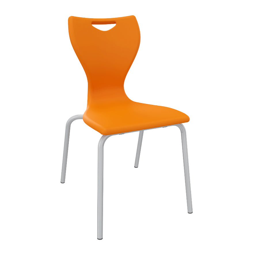 EN Classic 4 Leg Poly Chair Orange CS300001